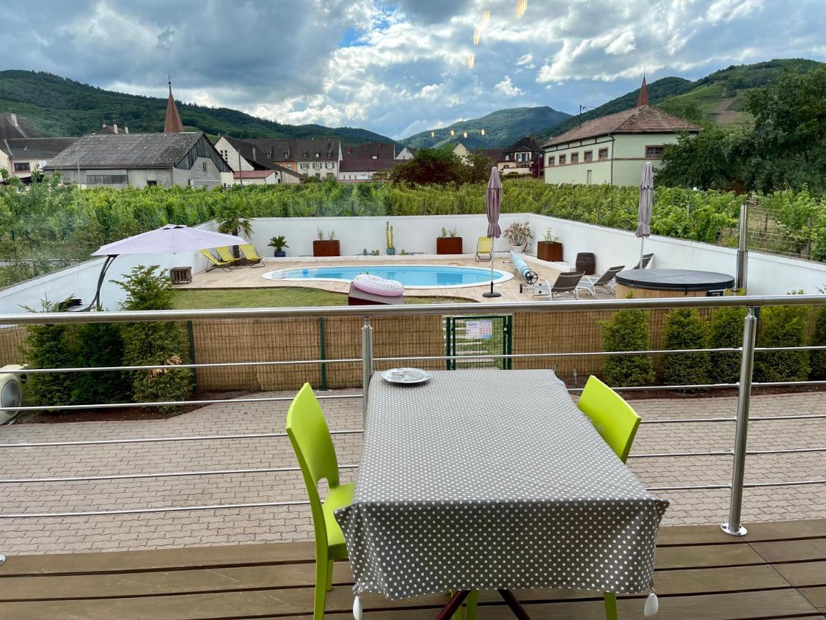 Alsacebnb - Gite 12 Personnes Dans Le Vignoble - Piscine Privee & Spa Ammerschwihr Eksteriør billede
