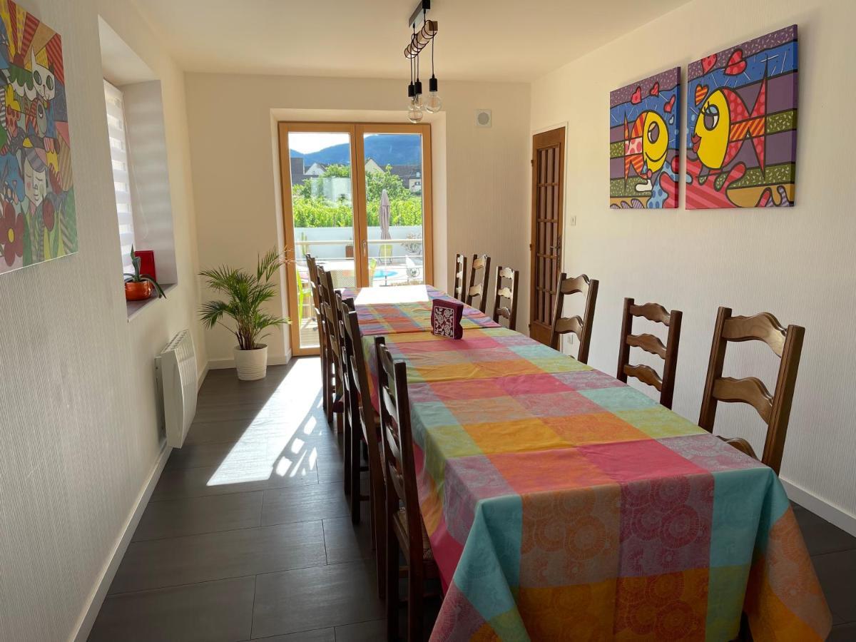 Alsacebnb - Gite 12 Personnes Dans Le Vignoble - Piscine Privee & Spa Ammerschwihr Eksteriør billede