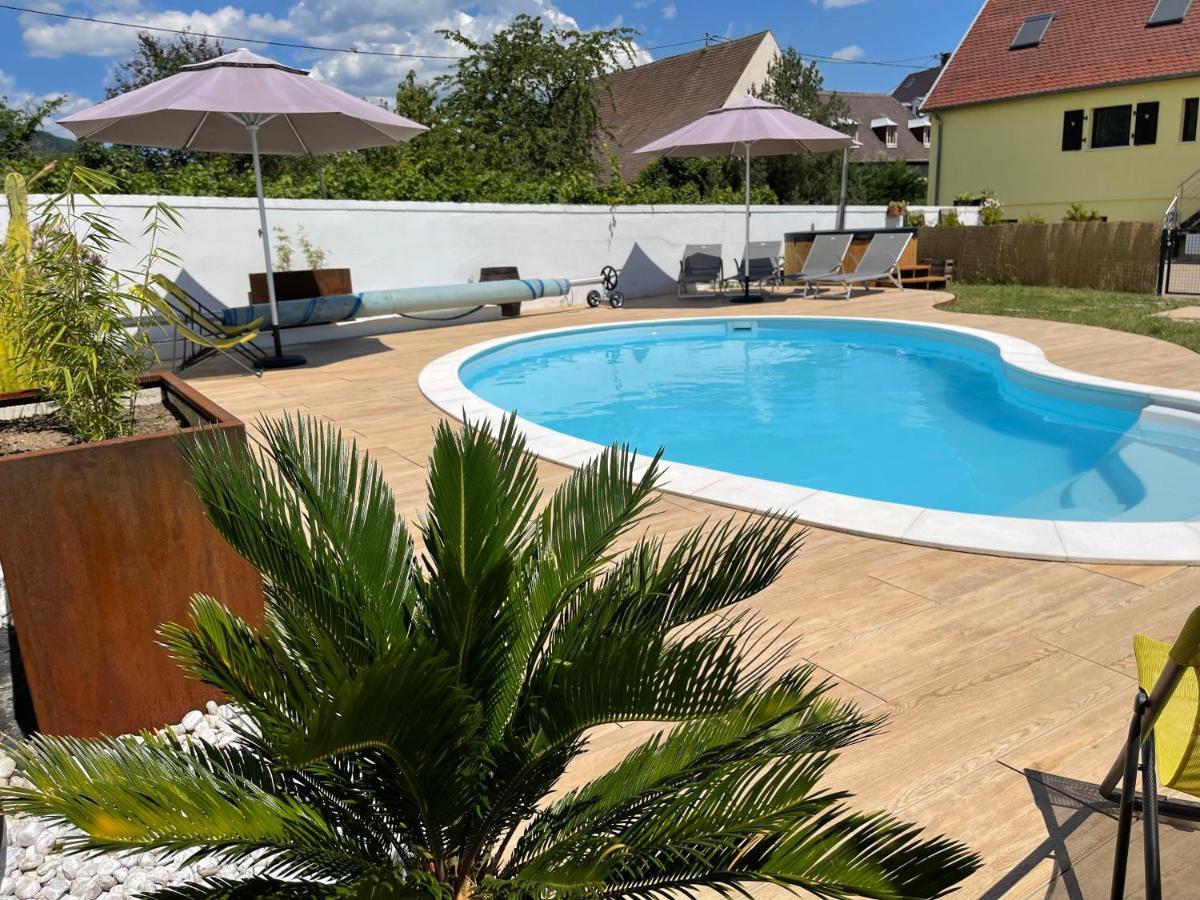 Alsacebnb - Gite 12 Personnes Dans Le Vignoble - Piscine Privee & Spa Ammerschwihr Eksteriør billede
