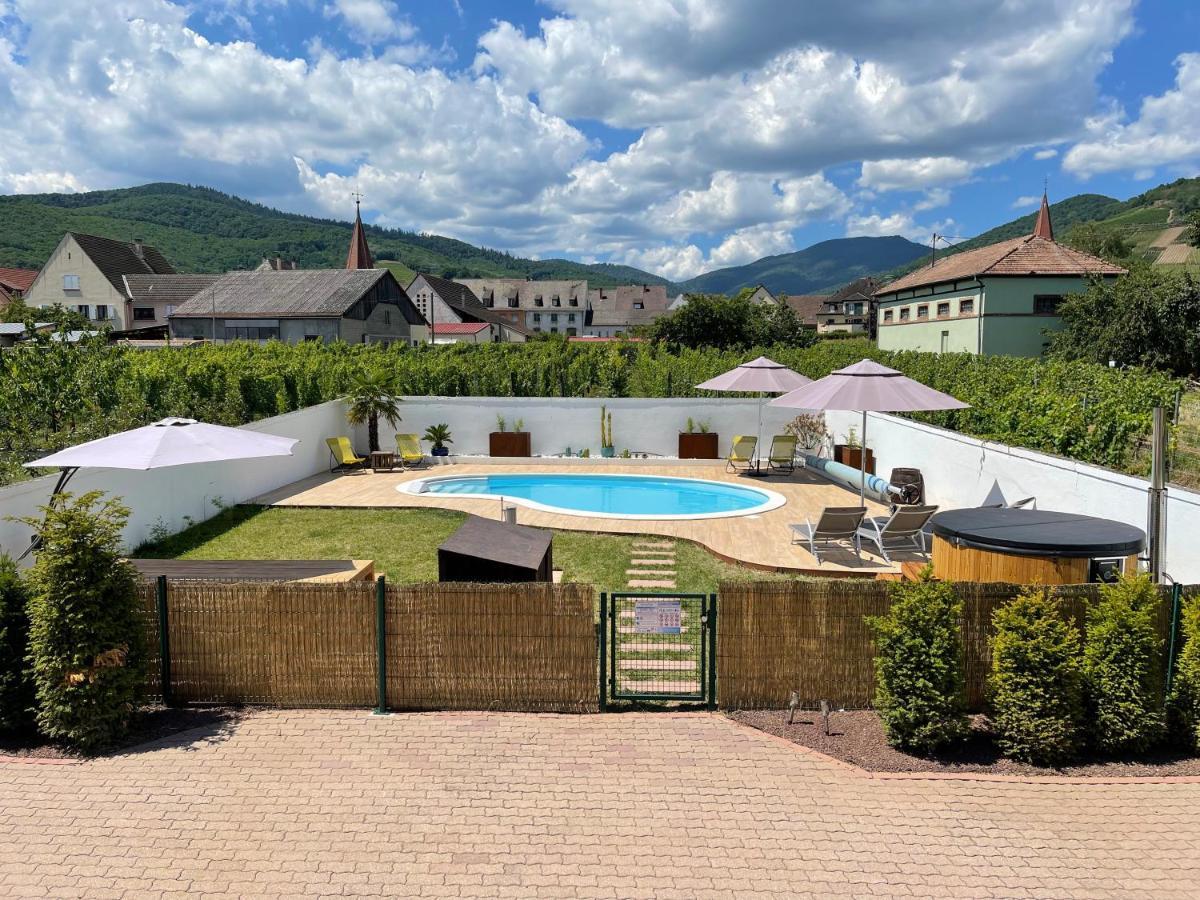 Alsacebnb - Gite 12 Personnes Dans Le Vignoble - Piscine Privee & Spa Ammerschwihr Eksteriør billede