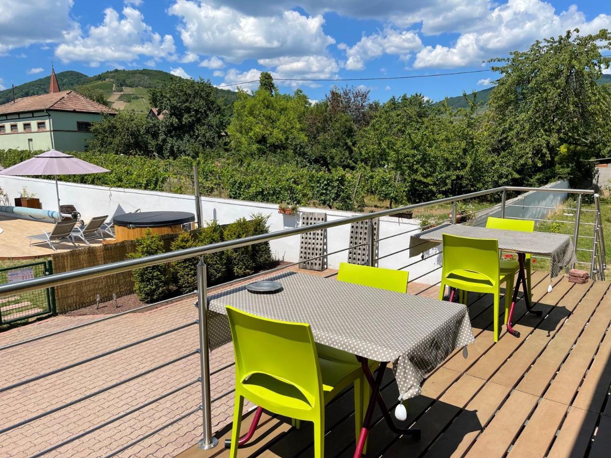 Alsacebnb - Gite 12 Personnes Dans Le Vignoble - Piscine Privee & Spa Ammerschwihr Eksteriør billede