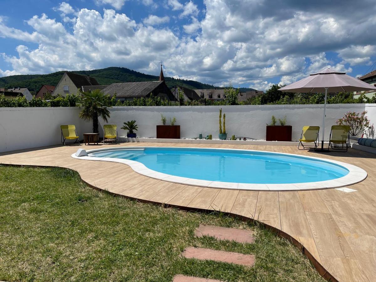 Alsacebnb - Gite 12 Personnes Dans Le Vignoble - Piscine Privee & Spa Ammerschwihr Eksteriør billede